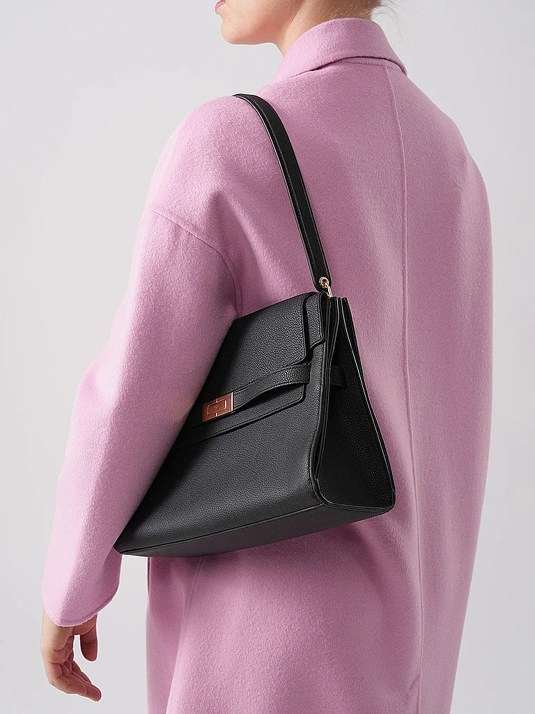 TORY BURCH Ledertasche - Schultertasche LEE RADZIWILL Large  schwarz damen 2